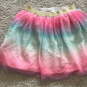 Carter's Pink and Blue Ruffled Bubble Mini Skirt